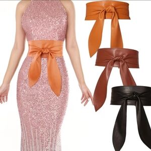 3 Pcs Boho Waistband/ Wide Bowknot Belt